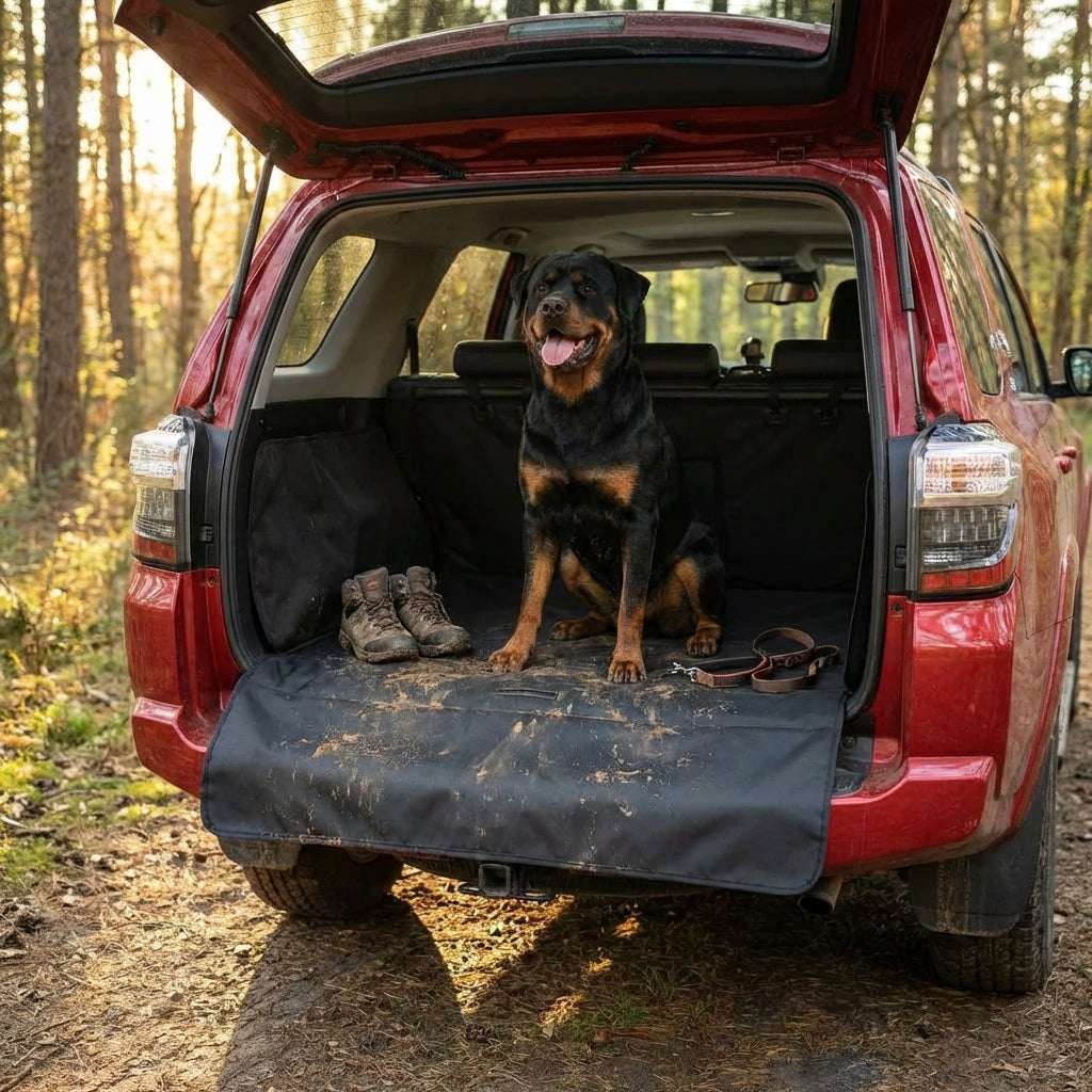 Dog Car Seat Cover | Waterproof Hammock Design with Non-Slip Backing | Ultimate Protection for Back Seat Travel 0