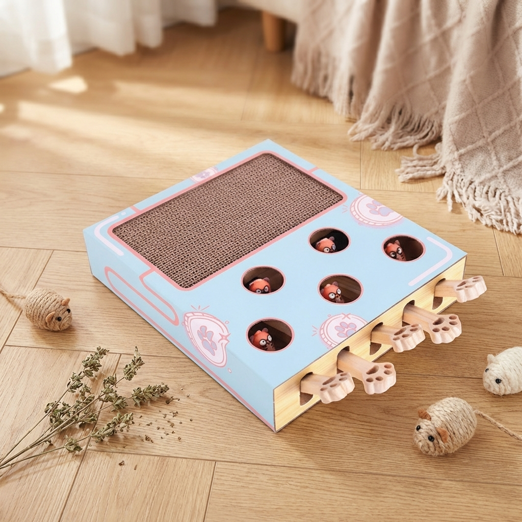 3-in-1 Cat Toy with Durable Cardboard Design | Engaging Play Toys for Active Cats 1