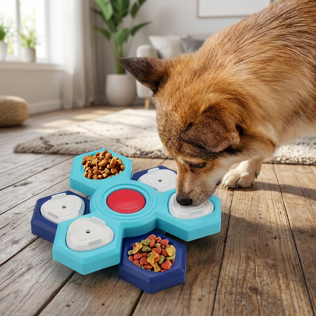 Slow Feeder Dog Bowl Puzzle – Anti Gulping Interactive Feeding Bowl for Dogs 0