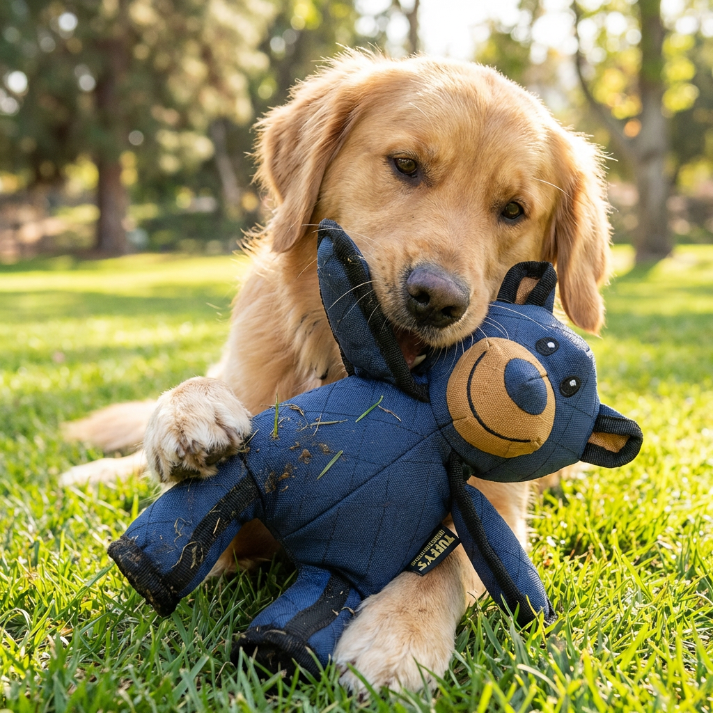 MightyBear | Indestructible Dog Toy with Interactive Squeaker | Durable Fun for Heavy Chewers 0