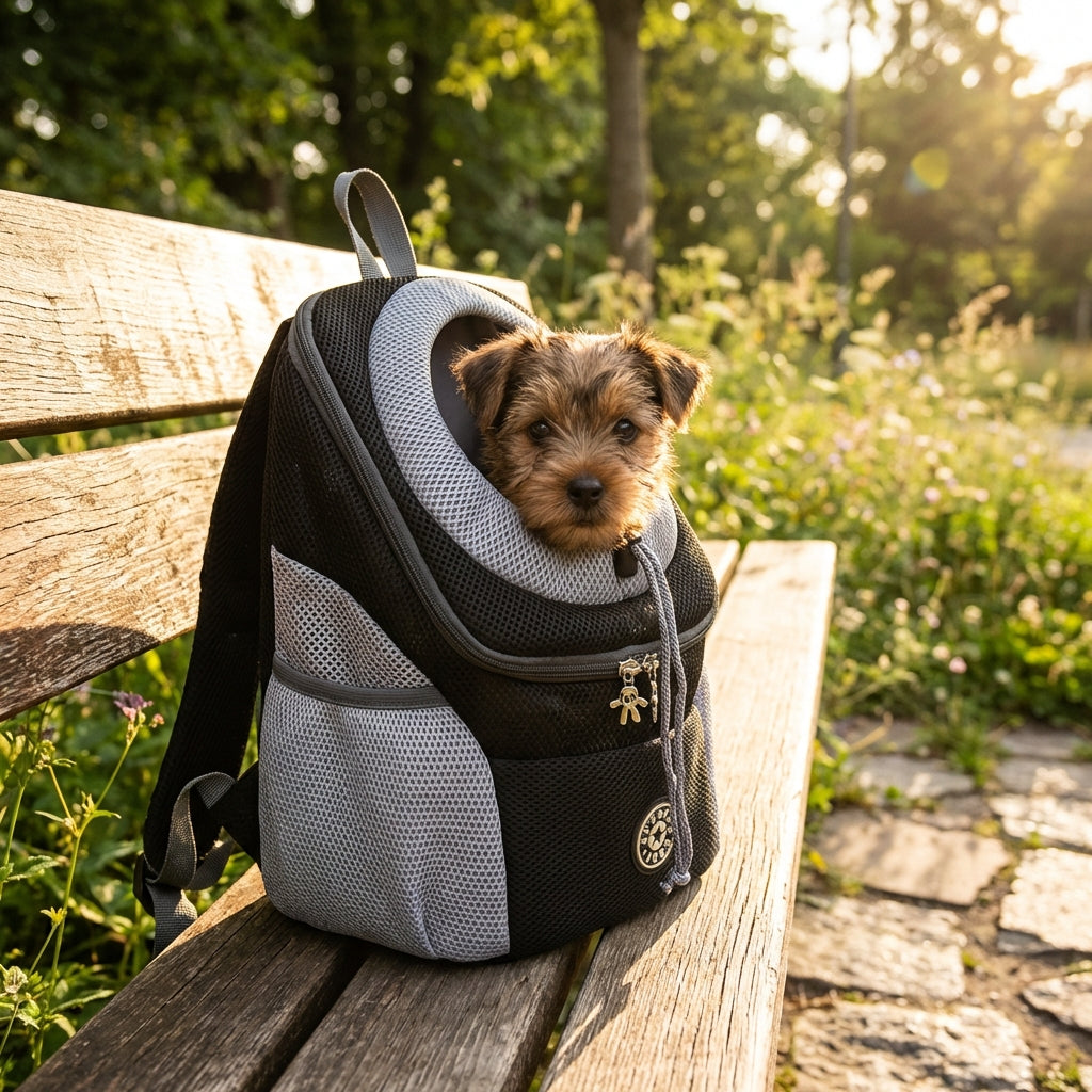 Active Paws | Dog Carrier Backpack with Ergonomic Design & Breathable Material for Comfortable Travel with Small Dogs 0