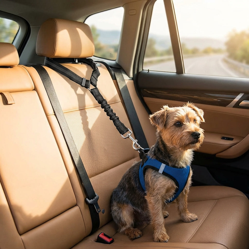 Dog Seat Belt | Adjustable Car Harness with 360-Degree Rotation | Safety Belt for Secure Travel 0